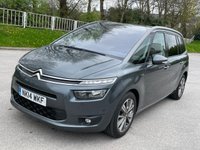 USED 2014 14 CITROEN C4 GRAND PICASSO 1.6 E-HDI AIRDREAM EXCLUSIVE ETG6 5d 113 BHP 7 SEATERS , PART HISTORY , TOWBAR