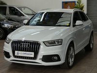 USED 2014 64 AUDI Q3 2.0 TDI QUATTRO S LINE PLUS 5d 177 BHP NEW MOT AND SERVICE. 4WD SAT NAV PART LEATHER HEATED SEATS PARKING SENSORS 2 OWNER FROM NEW SERVICE HISTORY CAMBELT