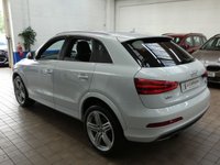 USED 2014 64 AUDI Q3 2.0 TDI QUATTRO S LINE PLUS 5d 177 BHP NEW MOT AND SERVICE. 4WD SAT NAV PART LEATHER HEATED SEATS PARKING SENSORS 2 OWNER FROM NEW SERVICE HISTORY CAMBELT