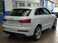 USED 2014 64 AUDI Q3 2.0 TDI QUATTRO S LINE PLUS 5d 177 BHP NEW MOT AND SERVICE. 4WD SAT NAV PART LEATHER HEATED SEATS PARKING SENSORS 2 OWNER FROM NEW SERVICE HISTORY CAMBELT