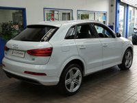 USED 2014 64 AUDI Q3 2.0 TDI QUATTRO S LINE PLUS 5d 177 BHP NEW MOT AND SERVICE. 4WD SAT NAV PART LEATHER HEATED SEATS PARKING SENSORS 2 OWNER FROM NEW SERVICE HISTORY CAMBELT