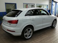 USED 2014 64 AUDI Q3 2.0 TDI QUATTRO S LINE PLUS 5d 177 BHP NEW MOT AND SERVICE. 4WD SAT NAV PART LEATHER HEATED SEATS PARKING SENSORS 2 OWNER FROM NEW SERVICE HISTORY CAMBELT