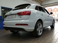 USED 2014 64 AUDI Q3 2.0 TDI QUATTRO S LINE PLUS 5d 177 BHP NEW MOT AND SERVICE. 4WD SAT NAV PART LEATHER HEATED SEATS PARKING SENSORS 2 OWNER FROM NEW SERVICE HISTORY CAMBELT