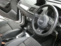 USED 2014 64 AUDI Q3 2.0 TDI QUATTRO S LINE PLUS 5d 177 BHP NEW MOT AND SERVICE. 4WD SAT NAV PART LEATHER HEATED SEATS PARKING SENSORS 2 OWNER FROM NEW SERVICE HISTORY CAMBELT