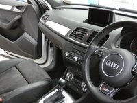 USED 2014 64 AUDI Q3 2.0 TDI QUATTRO S LINE PLUS 5d 177 BHP NEW MOT AND SERVICE. 4WD SAT NAV PART LEATHER HEATED SEATS PARKING SENSORS 2 OWNER FROM NEW SERVICE HISTORY CAMBELT