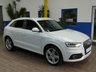 USED 2014 64 AUDI Q3 2.0 TDI QUATTRO S LINE PLUS 5d 177 BHP NEW MOT AND SERVICE. 4WD SAT NAV PART LEATHER HEATED SEATS PARKING SENSORS 2 OWNER FROM NEW SERVICE HISTORY CAMBELT