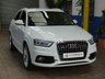 USED 2014 64 AUDI Q3 2.0 TDI QUATTRO S LINE PLUS 5d 177 BHP NEW MOT AND SERVICE. 4WD SAT NAV PART LEATHER HEATED SEATS PARKING SENSORS 2 OWNER FROM NEW SERVICE HISTORY CAMBELT