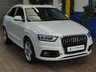 USED 2014 64 AUDI Q3 2.0 TDI QUATTRO S LINE PLUS 5d 177 BHP NEW MOT AND SERVICE. 4WD SAT NAV PART LEATHER HEATED SEATS PARKING SENSORS 2 OWNER FROM NEW SERVICE HISTORY CAMBELT
