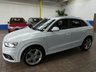 USED 2014 64 AUDI Q3 2.0 TDI QUATTRO S LINE PLUS 5d 177 BHP NEW MOT AND SERVICE. 4WD SAT NAV PART LEATHER HEATED SEATS PARKING SENSORS 2 OWNER FROM NEW SERVICE HISTORY CAMBELT