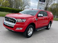USED 2017 66 FORD RANGER 2.2 LIMITED 4X4 DCB TDCI 4d 148 BHP FULL HISTORY !! GENUINE LOW MILES