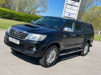 USED 2012 62 TOYOTA HI-LUX 3.0 INVINCIBLE 4X4 D-4D DCB 169 BHP ** NO VAT * CANOPY + BLUETOOTH