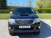 USED 2012 62 TOYOTA HI-LUX 3.0 INVINCIBLE 4X4 D-4D DCB 169 BHP ** NO VAT * CANOPY + BLUETOOTH