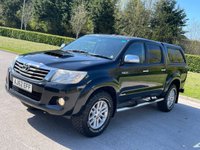 USED 2012 62 TOYOTA HI-LUX 3.0 INVINCIBLE 4X4 D-4D DCB 169 BHP ** NO VAT * CANOPY + BLUETOOTH