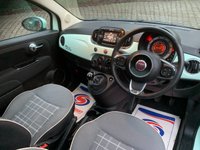 USED 2015 15 FIAT 500 0.9  LOUNGE 3d 85 BHP 2015 FIAT 500 LOUNGE - PAN GLASS ROOF - ALLOY WHEELS - IDEAL 1ST CAR - ZERO ROAD TAX - LOW INSURANCE GROUP - COOL MINT GREEN