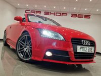 USED 2012 12 AUDI TT 2.0 TFSI (211 PS) S LINE BLACK EDITION 2DR ROADSTER CONVERTIBLE (S/S) + LEATHER / ALCANTARA SPORT SEATS + BOSE + RADIO- 6 DISC CD MULTICHANGER + Bi-XENONS / L.E.D.S + REVERSE PARK AID + 19S 19S+LEATHER / ALCANTARA+BOSE+RADIO-6 CD MULTICHANGER