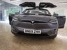 USED 2019 69 TESLA MODEL X PERFORM LUDICROUS AWD 5d 605 BHP PACKED WITH FACTORY EXTRAS  20 INCH SILVER WHEELS ALL BLACK PREMIUM INTERIOR LEATHER WITH FIGURED ASH WOOD DECOR,AUTOPILOT SEVEN SEATS PAY AS YOU GO CHARGING