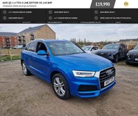 USED 2017 17 AUDI Q3 1.4 TFSI S LINE EDITION 5d 148 BHP Stunning Utopia blue Q3 Automatic