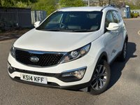 USED 2014 14 KIA SPORTAGE 1.7 CRDI WHITE EDITION ISG 5d 114 BHP 