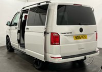USED 2016 16 VOLKSWAGEN TRANSPORTER 2.0 T32 TDI KOMBI HIGHLINE BMT 138 BHP Striking Candy White, Double Side Slide Doors, Black / Red 6 Seater
