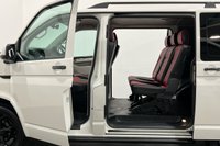 USED 2016 16 VOLKSWAGEN TRANSPORTER 2.0 T32 TDI KOMBI HIGHLINE BMT 138 BHP Striking Candy White, Double Side Slide Doors, Black / Red 6 Seater