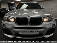 USED 2017 67 BMW X3 XDRIVE20D M SPORT 8 SPEED AUTO EURO 6 UK DELIVERY FLAT FEE &pound;175 (SUBJECT TO DEAL)*OVER 100 IMAGES ON OUR WEBSITE*BESPOKE FINANCE ARRANGED*PART EXCHANGE WELCOME*ALL VEHICLES HPI CLEAR
