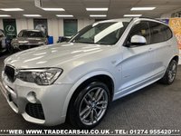 USED 2017 67 BMW X3 XDRIVE20D M SPORT 8 SPEED AUTO EURO 6 UK DELIVERY FLAT FEE &pound;175 (SUBJECT TO DEAL)*OVER 100 IMAGES ON OUR WEBSITE*BESPOKE FINANCE ARRANGED*PART EXCHANGE WELCOME*ALL VEHICLES HPI CLEAR