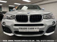 USED 2017 67 BMW X3 XDRIVE20D M SPORT 8 SPEED AUTO EURO 6 UK DELIVERY FLAT FEE &pound;175 (SUBJECT TO DEAL)*OVER 100 IMAGES ON OUR WEBSITE*BESPOKE FINANCE ARRANGED*PART EXCHANGE WELCOME*ALL VEHICLES HPI CLEAR