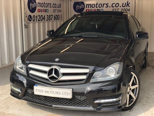 2014 64 MERCEDES-BENZ C-CLASS 2.1 C250 CDI AMG SPORT EDITION PREMIUM PLUS 2d+PANORAMIC SUNROOF+TOW BAR+REVERSE CAMERA 2 KEYS+HISTORY+CLIMATE+HALF LEATHER HEATED SEATS+NAVIGATION+PANORAMIC SUNROOF+CRUISE+REVERSE CAMERA+ALLOYS+BLUETOOTH+MEDIA+USB+AUX+DAB