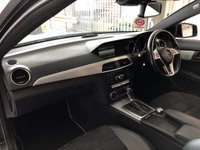 USED 2014 64 MERCEDES-BENZ C-CLASS 2.1 C250 CDI AMG SPORT EDITION PREMIUM PLUS 2d+PANORAMIC SUNROOF+TOW BAR+REVERSE CAMERA 2 KEYS+HISTORY+CLIMATE+HALF LEATHER HEATED SEATS+NAVIGATION+PANORAMIC SUNROOF+CRUISE+REVERSE CAMERA+ALLOYS+BLUETOOTH+MEDIA+USB+AUX+DAB