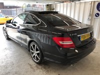 USED 2014 64 MERCEDES-BENZ C-CLASS 2.1 C250 CDI AMG SPORT EDITION PREMIUM PLUS 2d+PANORAMIC SUNROOF+TOW BAR+REVERSE CAMERA 2 KEYS+HISTORY+CLIMATE+HALF LEATHER HEATED SEATS+NAVIGATION+PANORAMIC SUNROOF+CRUISE+REVERSE CAMERA+ALLOYS+BLUETOOTH+MEDIA+USB+AUX+DAB