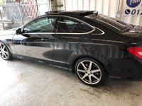 USED 2014 64 MERCEDES-BENZ C-CLASS 2.1 C250 CDI AMG SPORT EDITION PREMIUM PLUS 2d+PANORAMIC SUNROOF+TOW BAR+REVERSE CAMERA 2 KEYS+HISTORY+CLIMATE+HALF LEATHER HEATED SEATS+NAVIGATION+PANORAMIC SUNROOF+CRUISE+REVERSE CAMERA+ALLOYS+BLUETOOTH+MEDIA+USB+AUX+DAB