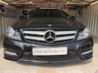 USED 2014 64 MERCEDES-BENZ C-CLASS 2.1 C250 CDI AMG SPORT EDITION PREMIUM PLUS 2d+PANORAMIC SUNROOF+TOW BAR+REVERSE CAMERA 2 KEYS+HISTORY+CLIMATE+HALF LEATHER HEATED SEATS+NAVIGATION+PANORAMIC SUNROOF+CRUISE+REVERSE CAMERA+ALLOYS+BLUETOOTH+MEDIA+USB+AUX+DAB