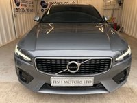USED 2018 18 VOLVO V90 2.0 D4 R-DESIGN 5d 188 BHP 2 KEYS+FSH+1 FORMER KEEPER+HALF LEATHER HEATED SEATS+NAVIGATION+CRUISE+AIR CON+PARKING SENSORS+ALLOYS+PRIVACY GLASS+MEDIA+USB+AUX+DAB