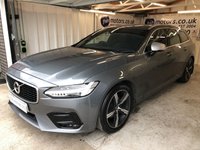 USED 2018 18 VOLVO V90 2.0 D4 R-DESIGN 5d 188 BHP 2 KEYS+FSH+1 FORMER KEEPER+HALF LEATHER HEATED SEATS+NAVIGATION+CRUISE+AIR CON+PARKING SENSORS+ALLOYS+PRIVACY GLASS+MEDIA+USB+AUX+DAB