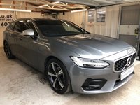 USED 2018 18 VOLVO V90 2.0 D4 R-DESIGN 5d 188 BHP 2 KEYS+FSH+1 FORMER KEEPER+HALF LEATHER HEATED SEATS+NAVIGATION+CRUISE+AIR CON+PARKING SENSORS+ALLOYS+PRIVACY GLASS+MEDIA+USB+AUX+DAB