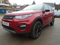 USED 2017 17 LAND ROVER DISCOVERY SPORT 2.0 TD4 HSE BLACK 5d 180 BHP Black Pack , Glass Pan Roof