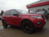 USED 2017 17 LAND ROVER DISCOVERY SPORT 2.0 TD4 HSE BLACK 5d 180 BHP Black Pack , Glass Pan Roof