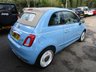USED 2018 68 FIAT 500C 1.2 SPIAGGINA 58 CONVERTIBLE 2d 69 BHP *VERY RARE LIMITED EDITION* Very rare, limited edition 2018 Fiat 500C 1.2 Spiaggina '58 finished in a splendid Volare Blue livery, with beige soft-top, shown off by the white waistrail and the vintage-design 16" alloy wheels. With Full Fiat Main Dealer Service History, this low mileage One Owner from new special edition has an MOT until December 2023 and Celebrates the 60th anniversary of the famous 500 Jolly Spiaggina. The "Spiaggina '58", produced in a limited edition of just 1,958 cars.