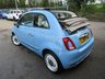 USED 2018 68 FIAT 500C 1.2 SPIAGGINA 58 CONVERTIBLE 2d 69 BHP *VERY RARE LIMITED EDITION* Very rare, limited edition 2018 Fiat 500C 1.2 Spiaggina '58 finished in a splendid Volare Blue livery, with beige soft-top, shown off by the white waistrail and the vintage-design 16" alloy wheels. With Full Fiat Main Dealer Service History, this low mileage One Owner from new special edition has an MOT until December 2023 and Celebrates the 60th anniversary of the famous 500 Jolly Spiaggina. The "Spiaggina '58", produced in a limited edition of just 1,958 cars.