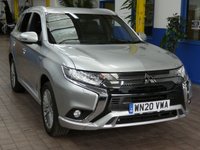 USED 2020 20 MITSUBISHI OUTLANDER 2.4 PHEV DYNAMIC 5d 222 BHP 4WD LEATHER HEATED SEATS REAR VIEW CAMERA 1 OWNER MITSUBISHI WARRANTY TILL MARCH 2025
