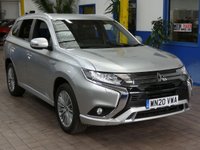 USED 2020 20 MITSUBISHI OUTLANDER 2.4 PHEV DYNAMIC 5d 222 BHP 4WD LEATHER HEATED SEATS REAR VIEW CAMERA 1 OWNER MITSUBISHI WARRANTY TILL MARCH 2025