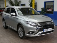 USED 2020 20 MITSUBISHI OUTLANDER 2.4 PHEV DYNAMIC 5d 222 BHP 4WD LEATHER HEATED SEATS REAR VIEW CAMERA 1 OWNER MITSUBISHI WARRANTY TILL MARCH 2025