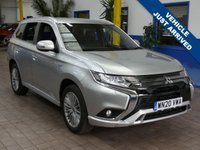 USED 2020 20 MITSUBISHI OUTLANDER 2.4 PHEV DYNAMIC 5d 222 BHP 4WD LEATHER HEATED SEATS REAR VIEW CAMERA 1 OWNER MITSUBISHI WARRANTY TILL MARCH 2025