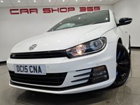 USED 2015 15 VOLKSWAGEN SCIROCCO 2.0 TDI R-LINE BLUEMOTION TECHNOLOGY (184 PS) DSG ( EURO 6 ) S/S 3DR + NAV + HEATED LEATHERS + F/R PARK AID + BLUETOOTH + MEDIA INTERFACE + PRIVACY + BLACK PACK + BODY KIT + 19S 19S+PARK AID+TINTS+LEATHERS+NAV+BTOOTH+MEDIA+CRUISE