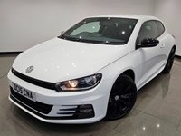USED 2015 15 VOLKSWAGEN SCIROCCO 2.0 TDI R-LINE BLUEMOTION TECHNOLOGY (184 PS) DSG ( EURO 6 ) S/S 3DR + NAV + HEATED LEATHERS + F/R PARK AID + BLUETOOTH + MEDIA INTERFACE + PRIVACY + BLACK PACK + BODY KIT + 19S 19S+PARK AID+TINTS+LEATHERS+NAV+BTOOTH+MEDIA+CRUISE