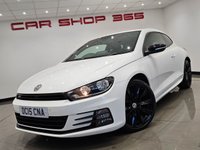 USED 2015 15 VOLKSWAGEN SCIROCCO 2.0 TDI R-LINE BLUEMOTION TECHNOLOGY (184 PS) DSG ( EURO 6 ) S/S 3DR + NAV + HEATED LEATHERS + F/R PARK AID + BLUETOOTH + MEDIA INTERFACE + PRIVACY + BLACK PACK + BODY KIT + 19S 19S+PARK AID+TINTS+LEATHERS+NAV+BTOOTH+MEDIA+CRUISE
