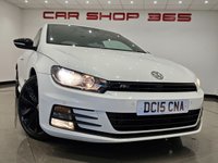 USED 2015 15 VOLKSWAGEN SCIROCCO 2.0 TDI R-LINE BLUEMOTION TECHNOLOGY (184 PS) DSG ( EURO 6 ) S/S 3DR + NAV + HEATED LEATHERS + F/R PARK AID + BLUETOOTH + MEDIA INTERFACE + PRIVACY + BLACK PACK + BODY KIT + 19S 19S+PARK AID+TINTS+LEATHERS+NAV+BTOOTH+MEDIA+CRUISE