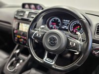 USED 2015 15 VOLKSWAGEN SCIROCCO 2.0 TDI R-LINE BLUEMOTION TECHNOLOGY (184 PS) DSG ( EURO 6 ) S/S 3DR + NAV + HEATED LEATHERS + F/R PARK AID + BLUETOOTH + MEDIA INTERFACE + PRIVACY + BLACK PACK + BODY KIT + 19S 19S+PARK AID+TINTS+LEATHERS+NAV+BTOOTH+MEDIA+CRUISE