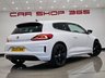 USED 2015 15 VOLKSWAGEN SCIROCCO 2.0 TDI R-LINE BLUEMOTION TECHNOLOGY (184 PS) DSG ( EURO 6 ) S/S 3DR + NAV + HEATED LEATHERS + F/R PARK AID + BLUETOOTH + MEDIA INTERFACE + PRIVACY + BLACK PACK + BODY KIT + 19S 19S+PARK AID+TINTS+LEATHERS+NAV+BTOOTH+MEDIA+CRUISE