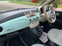 USED 2015 15 FIAT 500 0.9 TWINAIR LOUNGE 3d 85 BHP 2015 FIAT 500 LOUNGE - PAN GLASS ROOF - ALLOY WHEELS - IDEAL 1ST CAR - ZERO ROAD TAX - LOW INSURANCE GROUP - COOL MINT GREEN